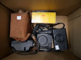 Five vintage cameras