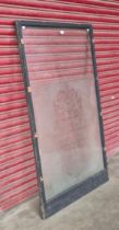 An Edward VII etched glass door