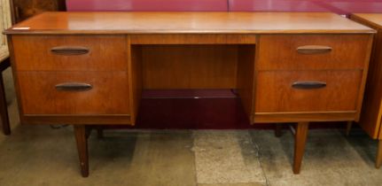 A teak desk