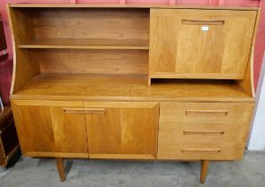 A teak highboard