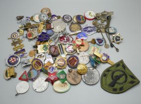 Badges, medallions, etc.