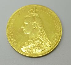 A Victorian 1887 Jubilee £5 sovereign