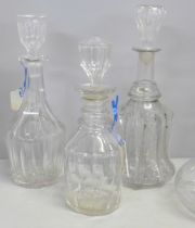Five 19th Century glass decanters and one other circa. 1900 **PLEASE NOTE THIS LOT IS NOT ELIGIBLE