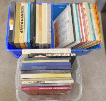 Three boxes of boxed sets of LP records, including jazz, Elvis Presley, 1960s, easy listening,