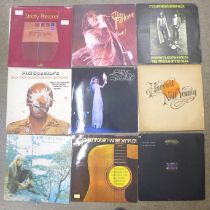 Eighteen LP records, mostly 1970s, Captain Beefheart, Fleetwood Mac, Neil Young, etc.