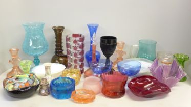 A box of coloured glass **PLEASE NOTE THIS LOT IS NOT ELIGIBLE FOR POSTING AND PACKING**