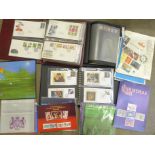 Stamps; a box of GB stamps, covers, presentation packs, 1994 year book, etc.