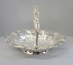 A George III pierced silver basket, London 1770, John Lambe, 781g, 26.5cm x 33cm