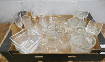 A collction of glassware drinking glasses **PLEASE NOTE THIS LOT IS NOT ELIGIBLE FOR POSTING AND