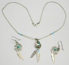 Turquoise set jewellery