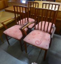 A set of four McIntosh teak dining chairs