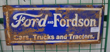 An enamel Ford sign