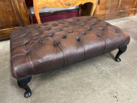 A large Chesterfield footstool