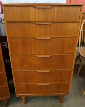 An Austin Suite teak chest of drawers