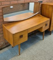 A G-Plan Danish Design teak dressing table, designed by Ib Kofod Larsen