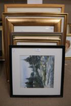 Assorted framed prints and watercolours