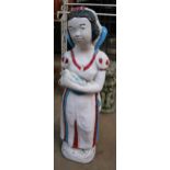 A concrete Snow White figure