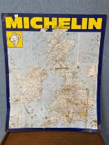 A Michelin map sign