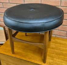 A G-Plan Danish Design teak stool, designed by Ib Kofod Larsen