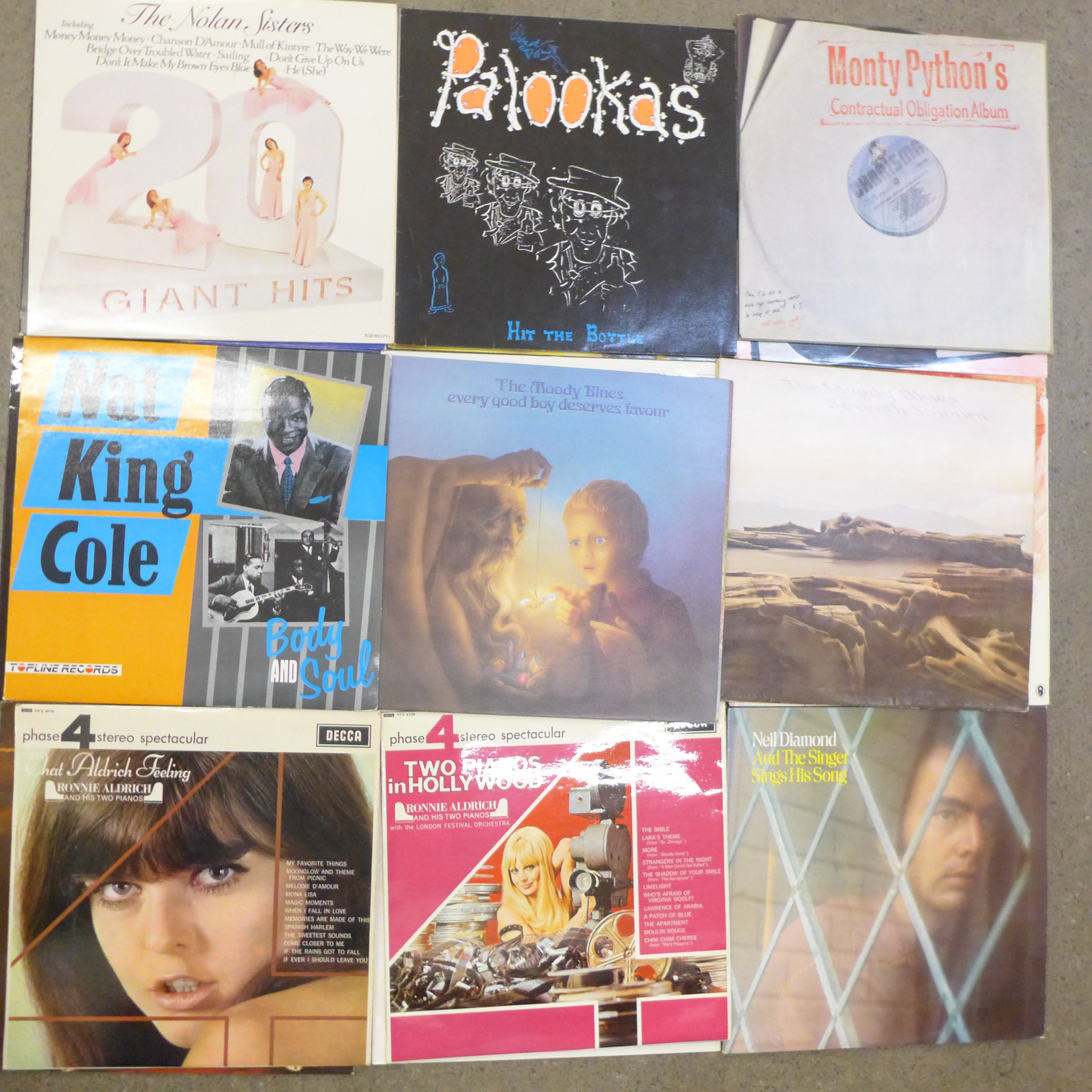 A collection of LP records including Phil Collins, Moody Blues, Robert Palmer, Steve Miller, etc. - Image 2 of 5