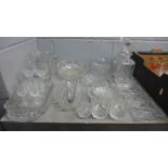 A quantity of cut glass and crystal, 2 boxes **PLEASE NOTE THIS LOT IS NOT ELIGIBLE FOR POSTING