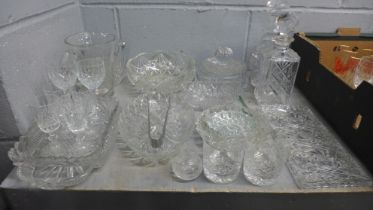 A quantity of cut glass and crystal, 2 boxes **PLEASE NOTE THIS LOT IS NOT ELIGIBLE FOR POSTING