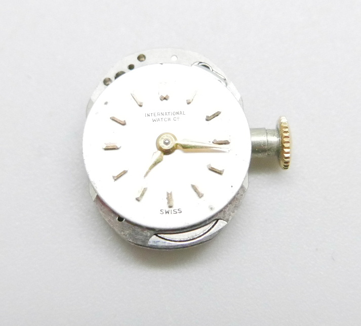 Three lady's wristwatch movements; International Watch Co., Tudor by Rolex and Longines - Image 4 of 6