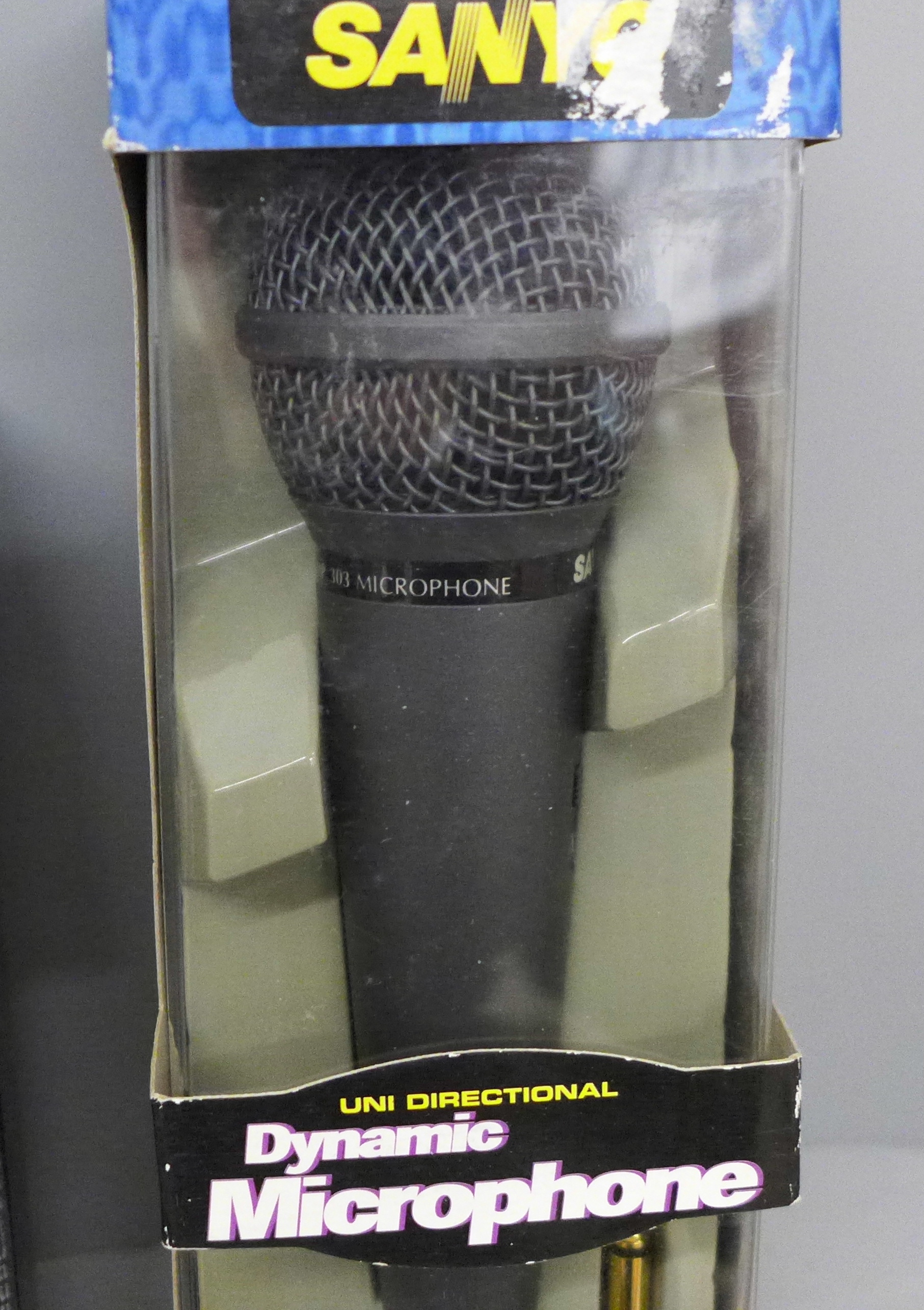 Seven microphones, six are boxed, including Skytronic, Sony and Sanyo - Image 3 of 3
