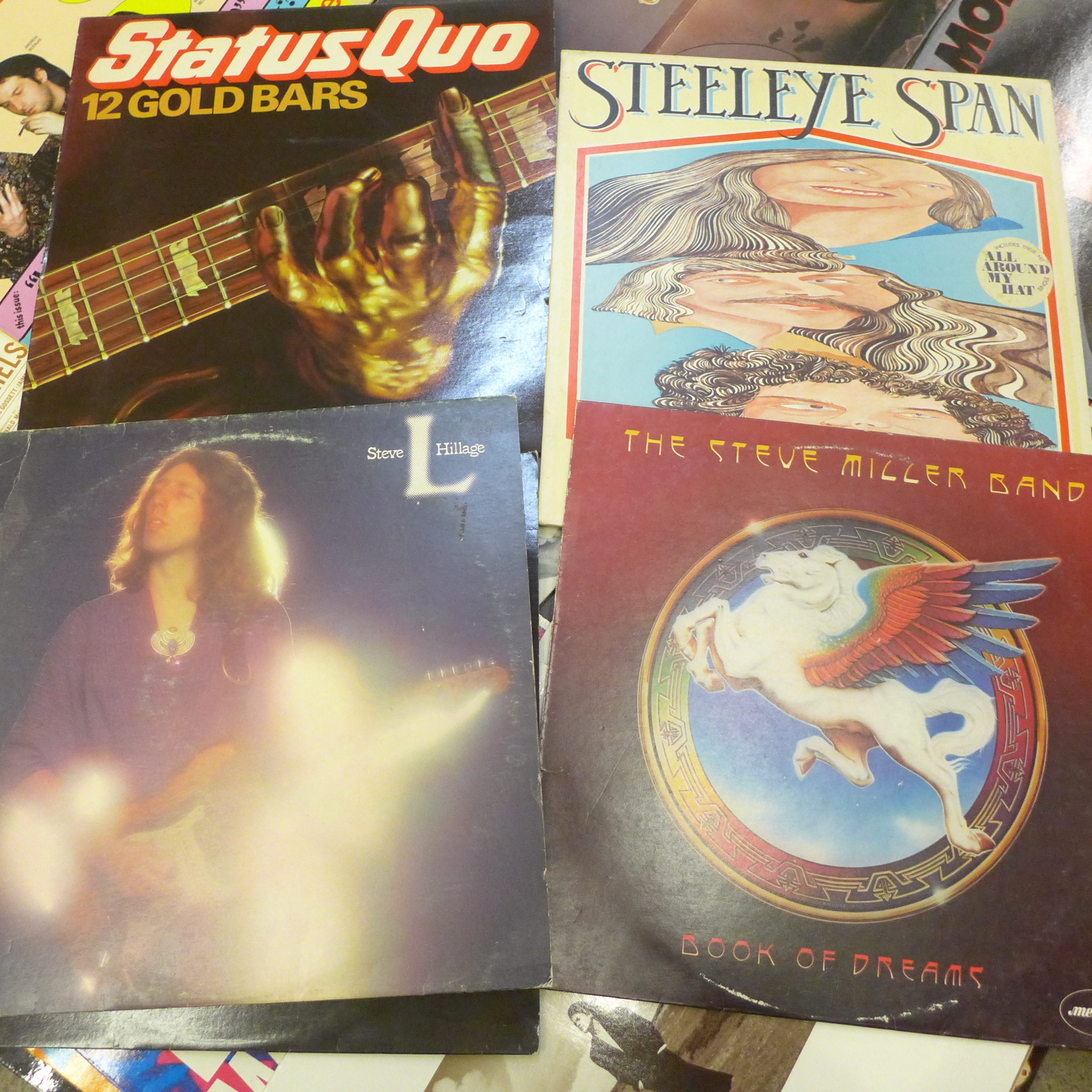 A collection of LP records including Phil Collins, Moody Blues, Robert Palmer, Steve Miller, etc. - Image 4 of 5