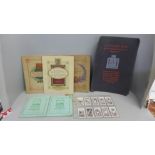 A Players cigarettes set of Birds cards in a picture album, Regimental crests cards in an album,