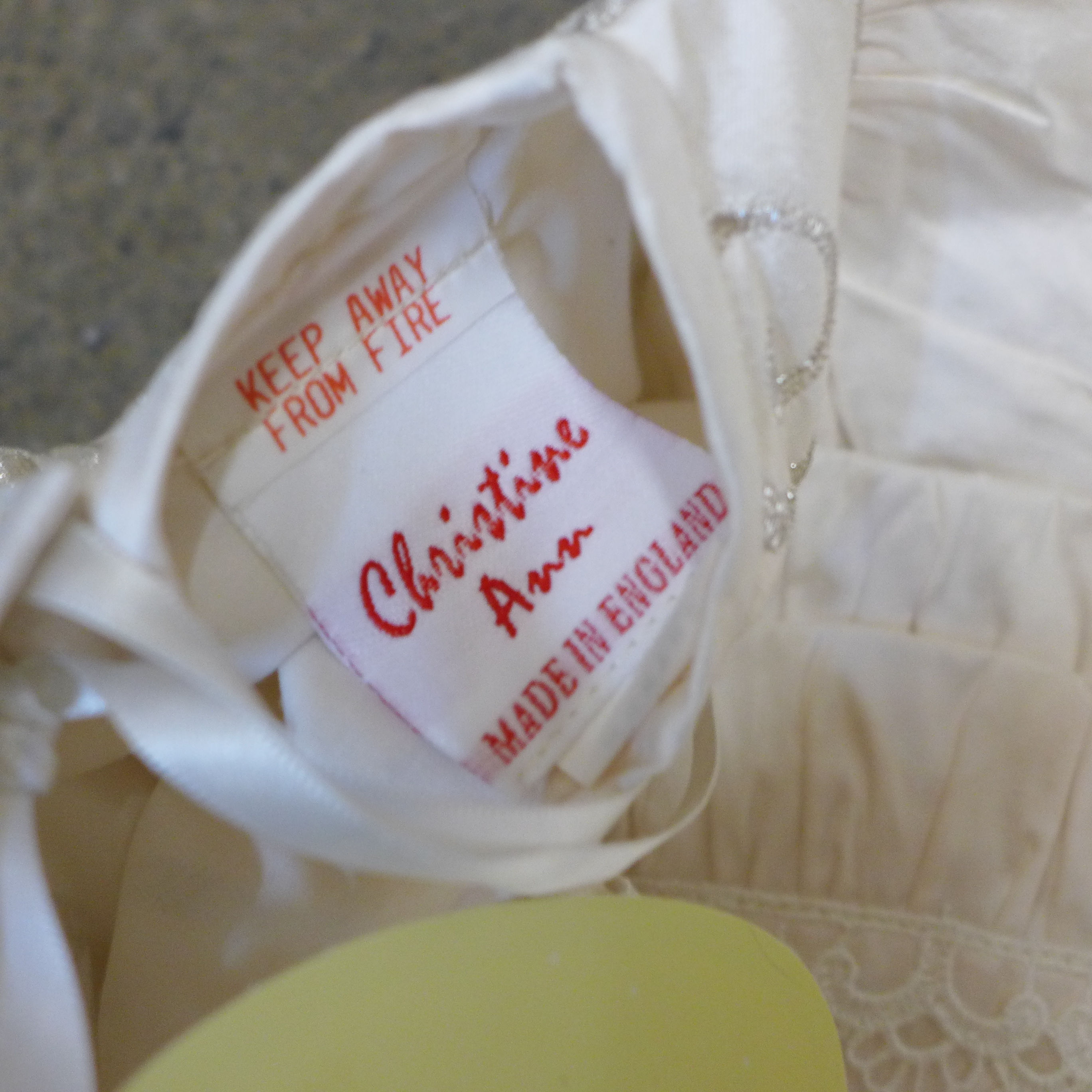 Six silk christening gowns, some with tags by Christine Ann - Image 3 of 8