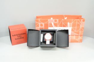 A Swatch Omega Bioceramic MoonSwatch Collection wristwatch, Mission To Mars, (as new, unused, with