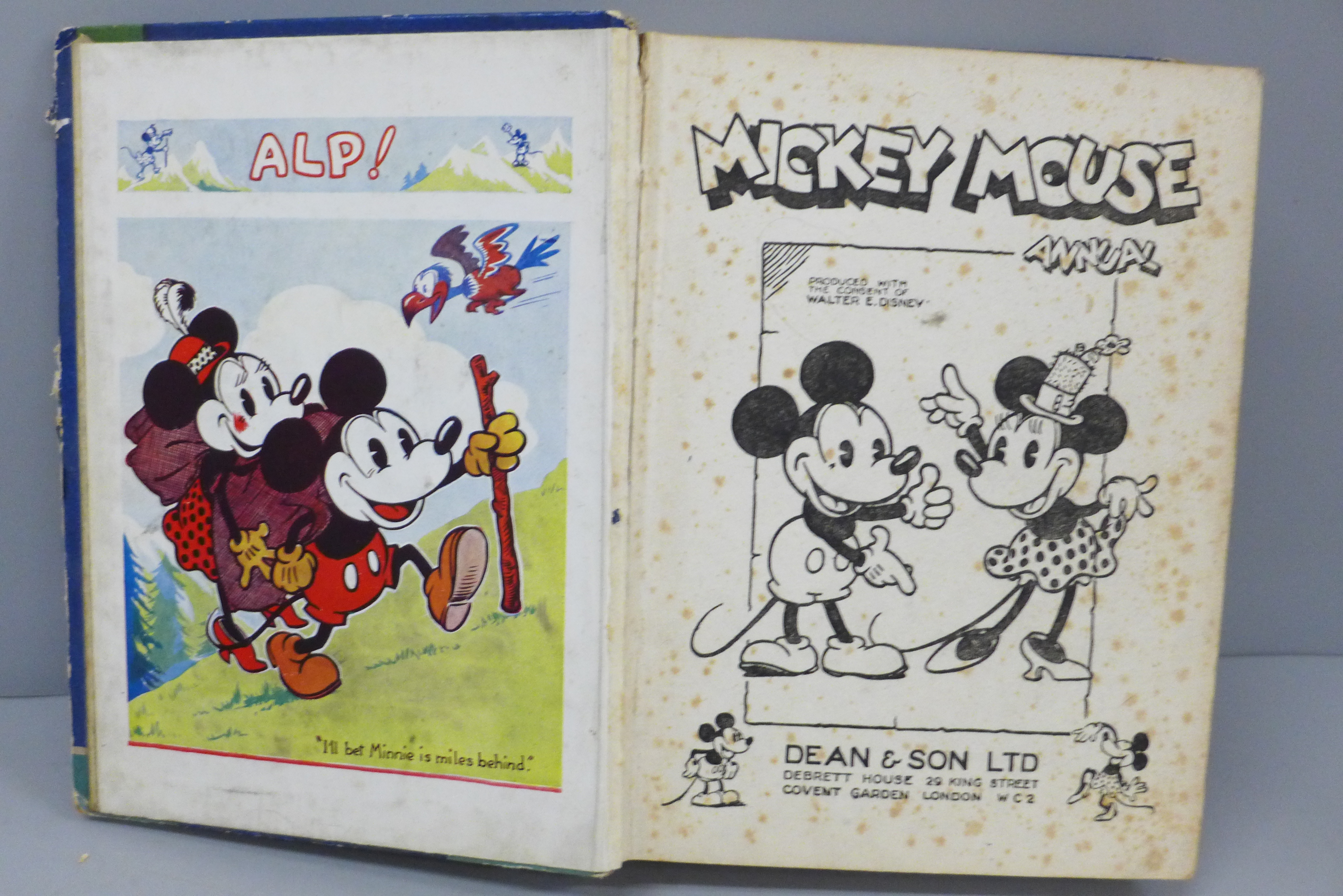 A 1933 Mickey Mouse Annual, lacking spine - Image 5 of 5