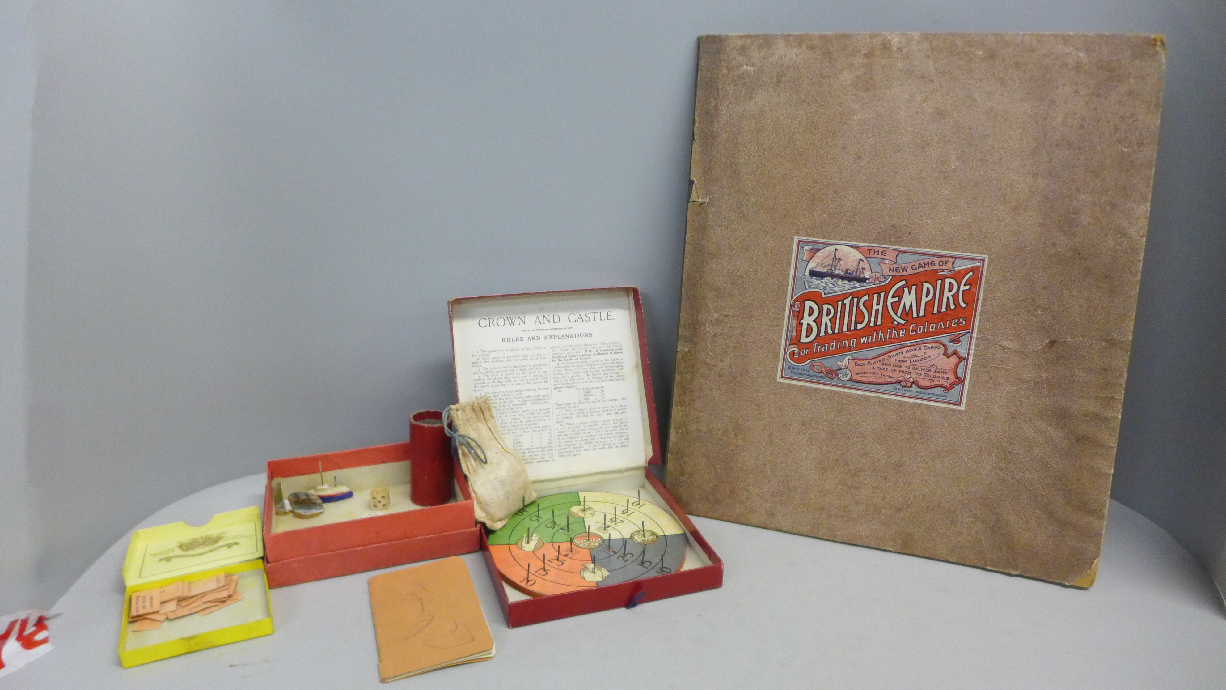 Early 20th Century Crown & Castle and British Empire games (2)