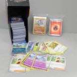500 x Pokemon cards, including 30 holographic cards, various sets in collectors boxes