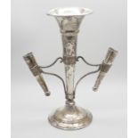 A silver epergne, London 1916, weighted base, 15.5cm