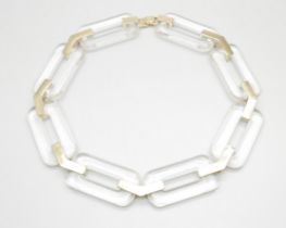 A 1970's lucite/acrylic necklace