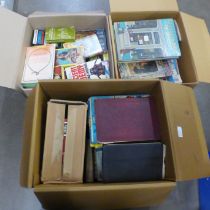 A collection of Viz comics and books, including Enid Blyton, vintage books, etc (3 boxes) **PLEASE