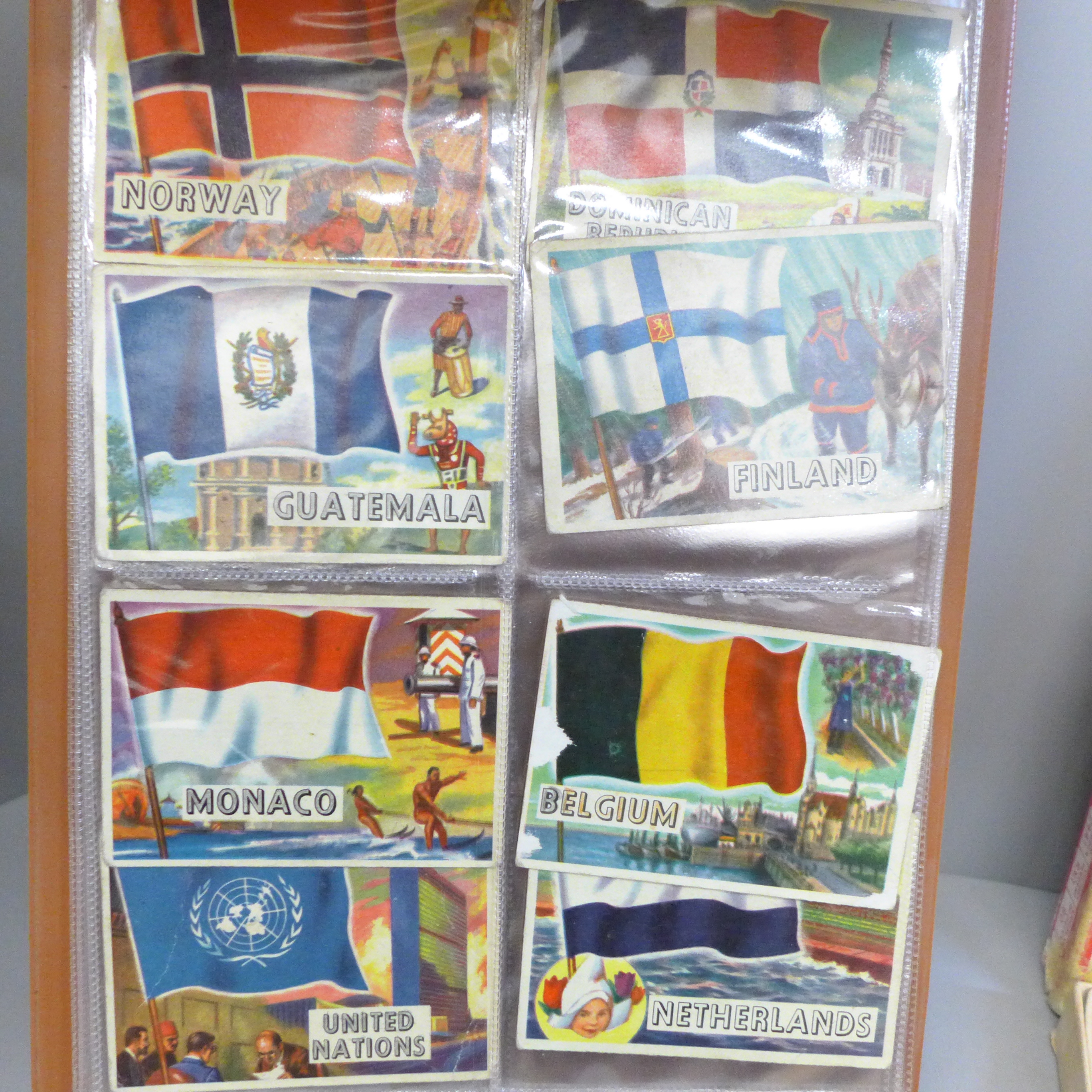 A collection of A&BC Flags of The World Collectors cards and a Victory Road Vehicle puzzle - Image 5 of 6