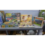 A collection of board games including Escalades and a Meccano 4 construction set, etc **PLEASE