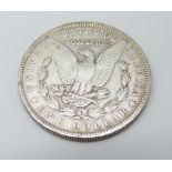 A 1902 Silver Eagle US dollar coin, New Orleans mint, (high grade)