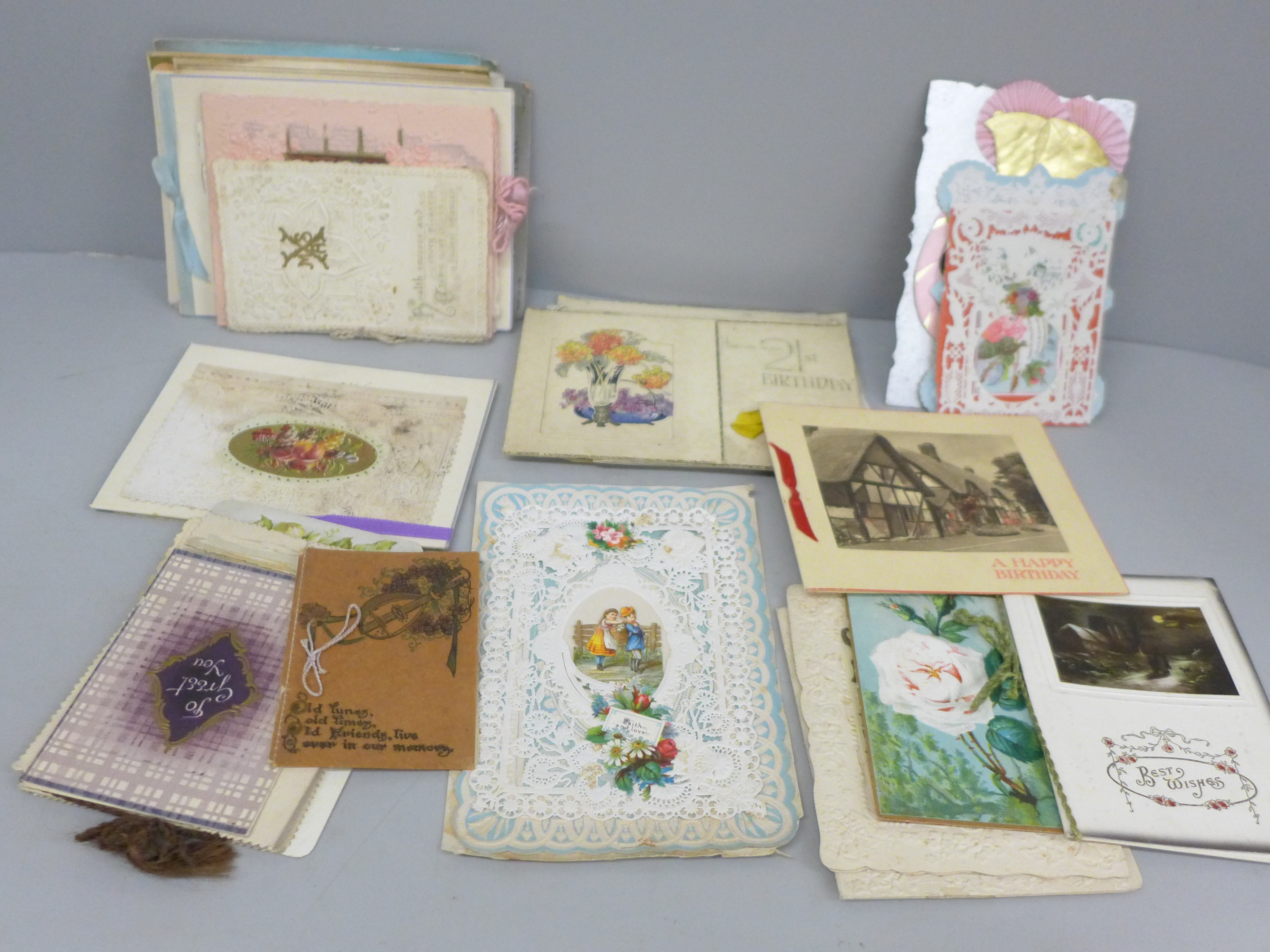 Victorian and later greetings cards