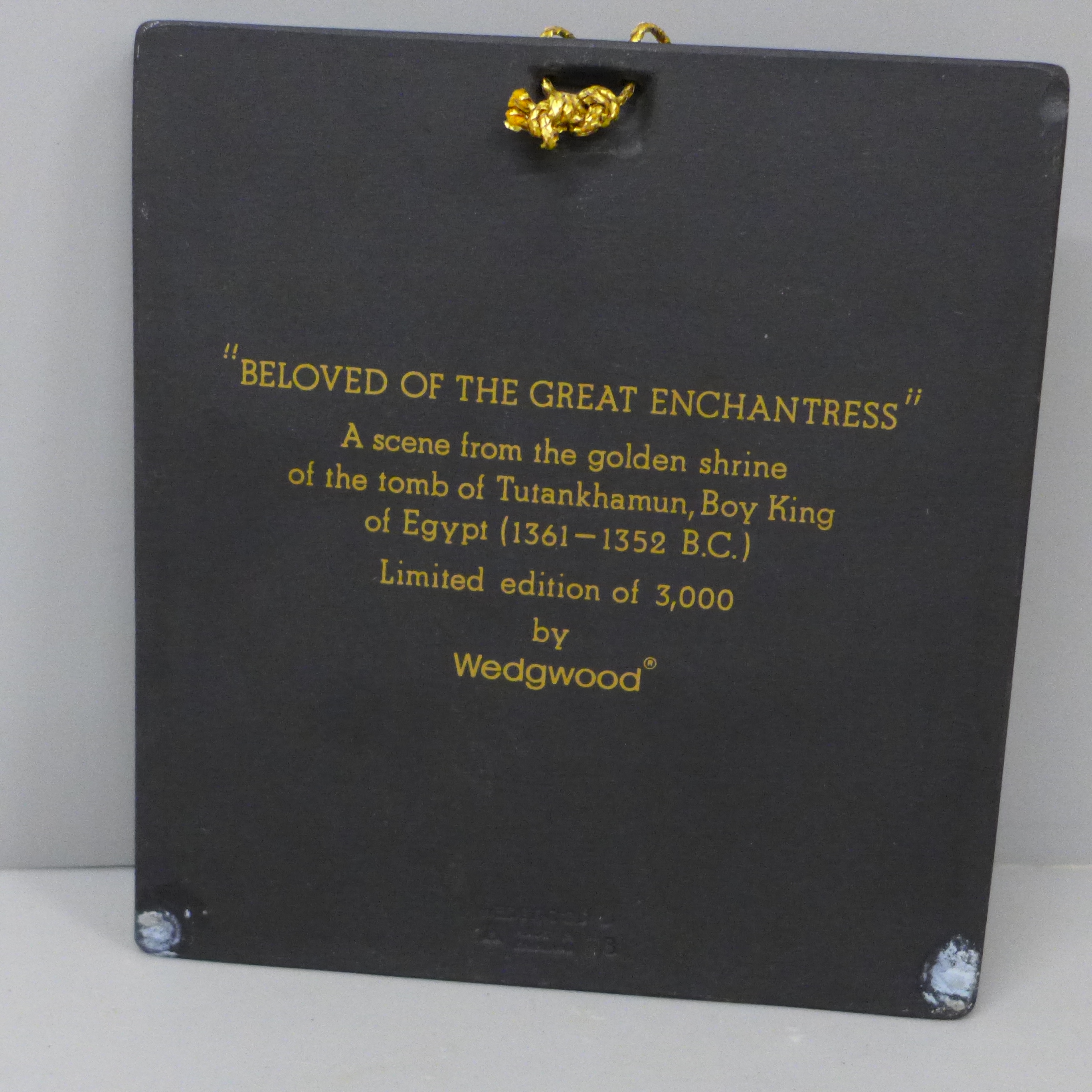'Beloved of the Great Enchantress', a Wedgwood limited edition plaque of 3000, 10cm x 11cm - Image 2 of 2