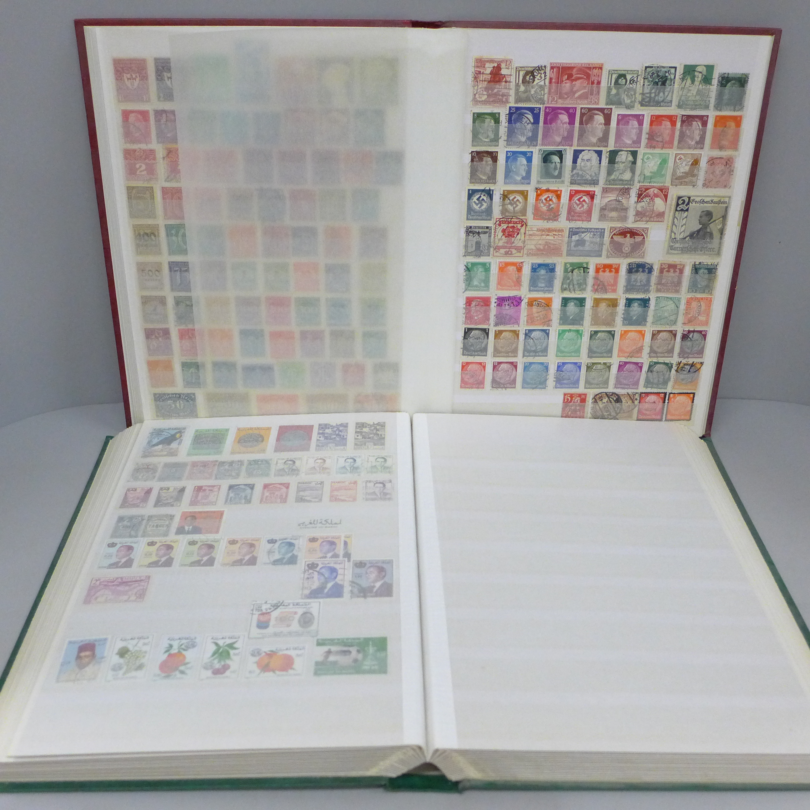 A box file of World stamps in two albums - Image 4 of 7