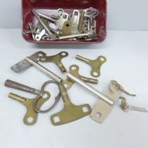 A collection of clock keys