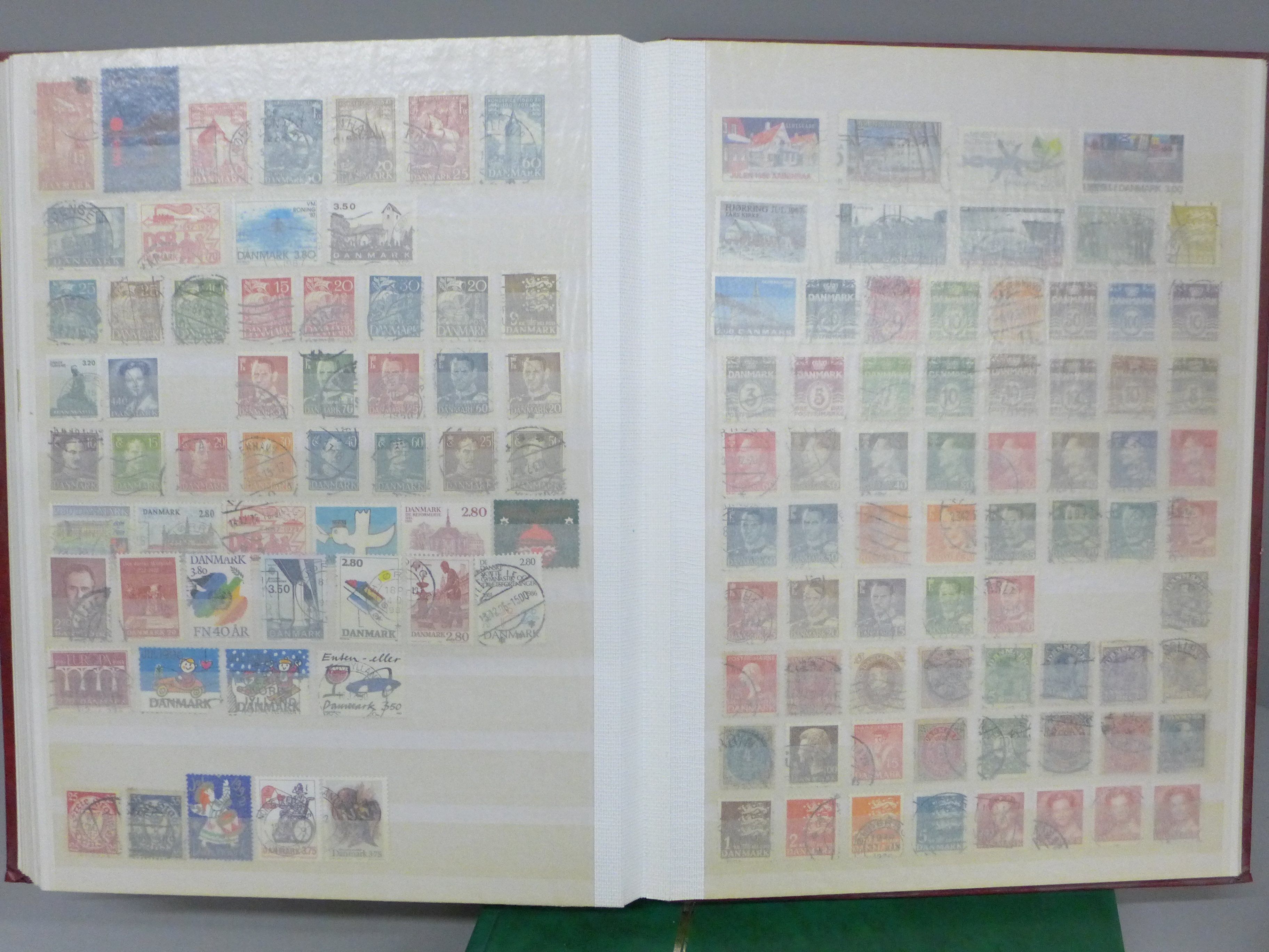 A box file of World stamps in two albums - Image 7 of 7