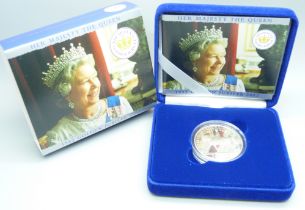 The Royal Mint 2002 Golden Jubilee Crown, 28.28g 925 sterling silver
