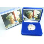 The Royal Mint 2002 Golden Jubilee Crown, 28.28g 925 sterling silver