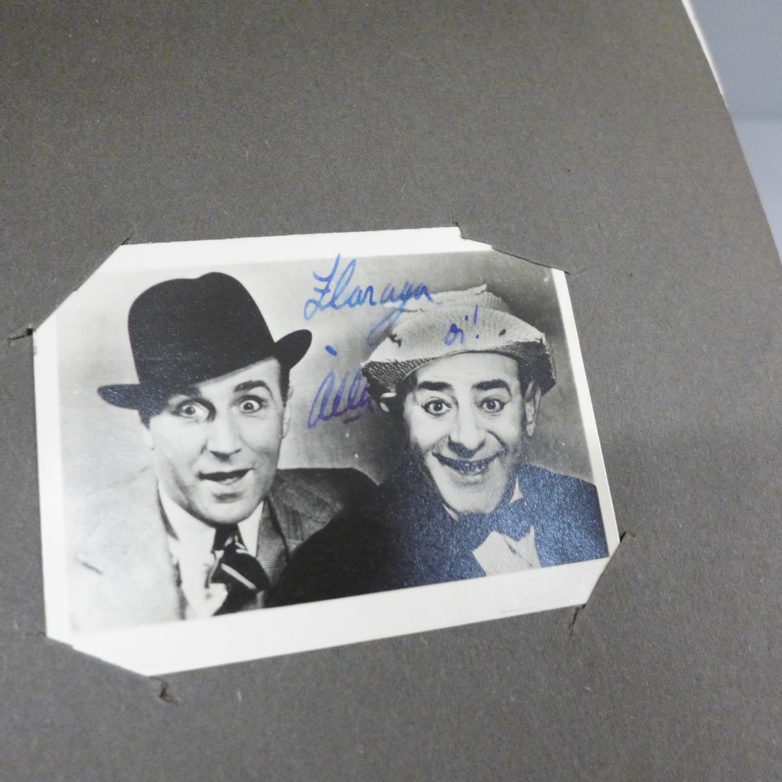 An album of signed celebrity publicity photographs, over 20 signed and facsimile autographs - Image 9 of 9