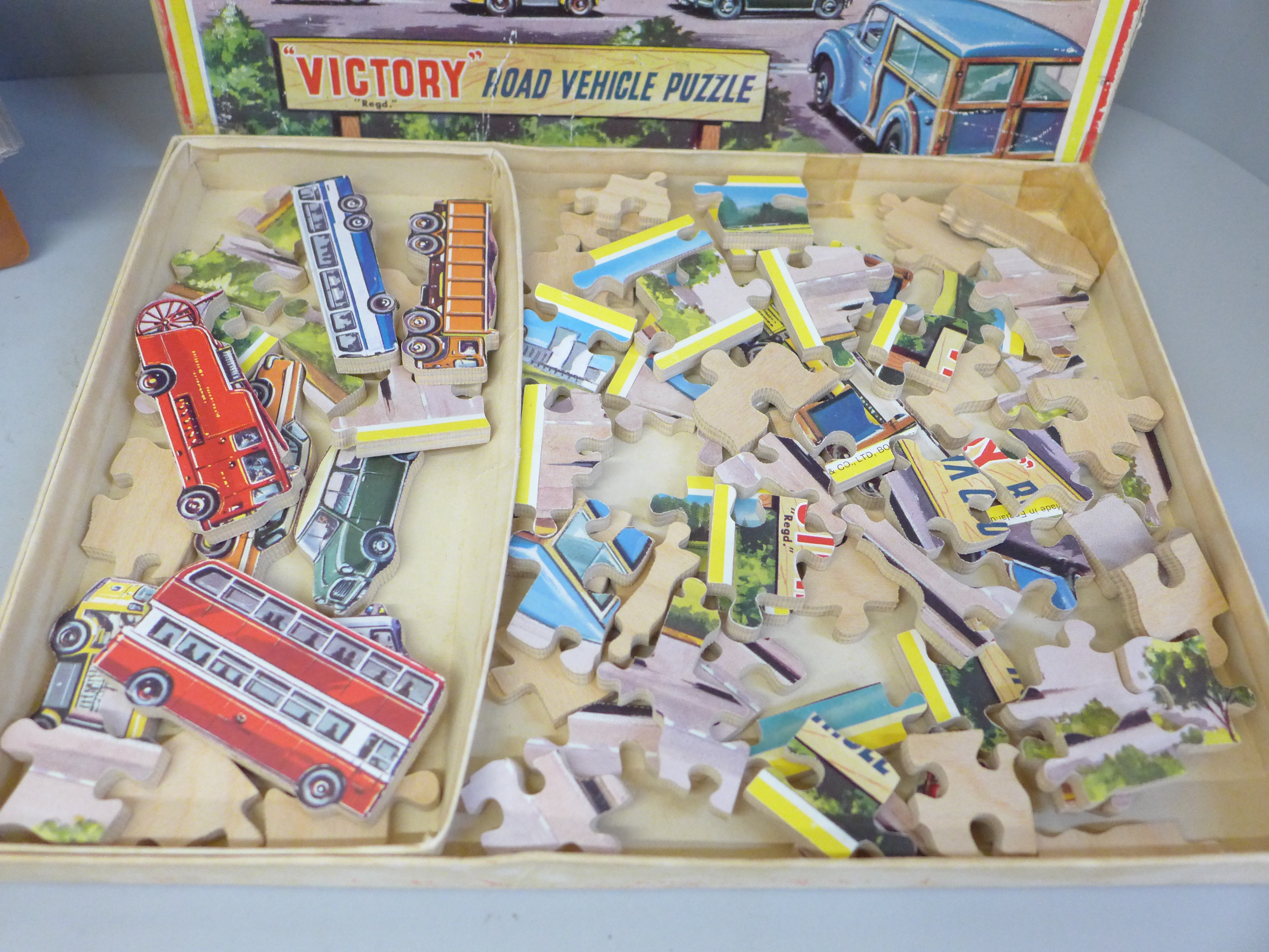 A collection of A&BC Flags of The World Collectors cards and a Victory Road Vehicle puzzle - Image 2 of 6